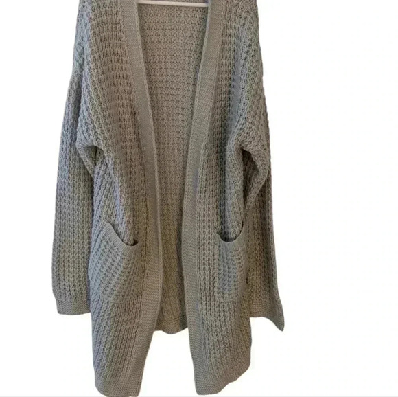 SySea Girls Batwing Long Sleeve Cardigan Open Front Knit Sweaters Grey SZ 13-14 - Picture 6 of 6